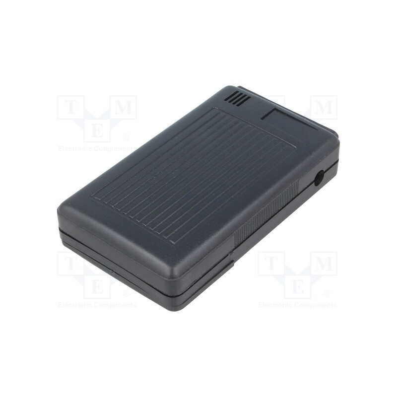 10 pcs : KM-105/BK - Enclosure: specialist, X: 55mm, Y: 95mm, Z: 22mm, ABS, black, screwed
