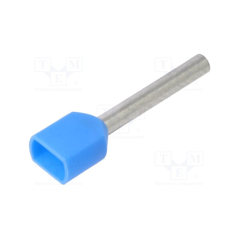 100 pcs : BM007533 - Tip: bootlace ferrule, insulated,double, copper, 0.75mm2, 14mm