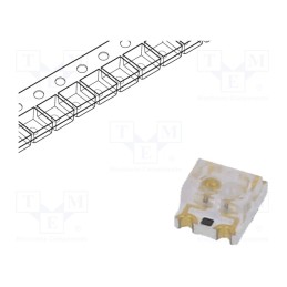 20 pcs : 11-22/R8G6C-A30/2T - LED, SMD, PLCC4, red/yellow-green, 3x2.5x1.5mm, 60°, 20mA, 60/60mW