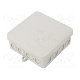 10 pcs : A 14 - Enclosure: junction box, X: 100mm, Y: 100mm, Z: 40mm, polyetylene