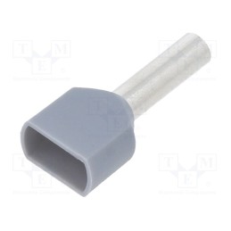 100 pcs : BM00758 - Tip: bootlace ferrule, insulated,double, copper, 2.5mm2, 10mm