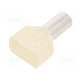 50 pcs : BM00763 - Tip: bootlace ferrule, insulated,double, copper, 16mm2, 14mm, 6AWG