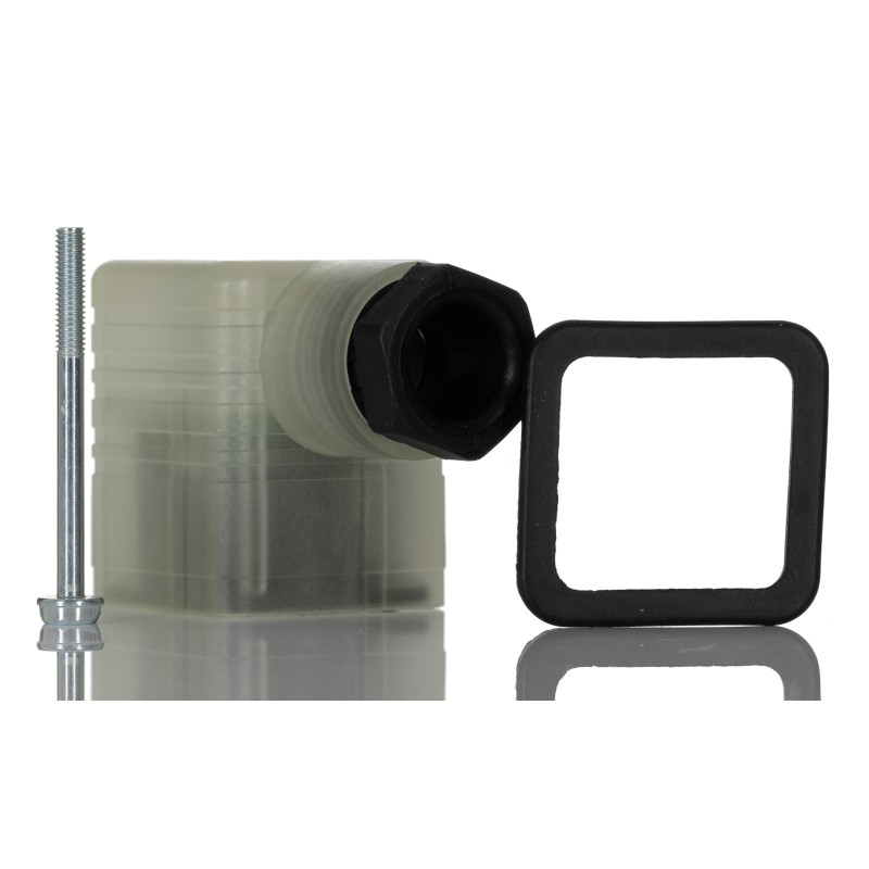 1 pcs - Hirschmann GDML 2P+E DIN 43650 A, Female Solenoid Valve Connector, with Indicator Light, 250 V Voltage