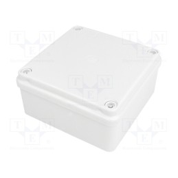 10 pcs : S-BOX 116 - Enclosure: multipurpose, X: 100mm, Y: 100mm, Z: 50mm, grey, IP65
