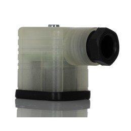 1 pcs - Hirschmann GDML 2P+E DIN 43650 A, Female Solenoid Valve Connector, with Indicator Light, 250 V Voltage