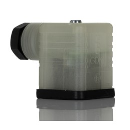 1 pcs - Hirschmann GDML 2P+E DIN 43650 A, Female Solenoid Valve Connector, with Indicator Light, 250 V Voltage