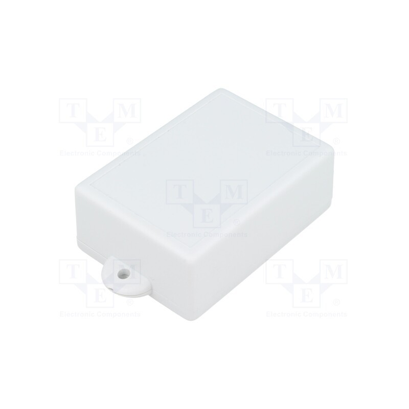 10 pcs : KM-102/GY - Enclosure: multipurpose, X: 50mm, Y: 70mm, Z: 27mm, with fixing lugs