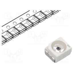 10 pcs : SFH 320 - Phototransistor, PLCC2, λp max: 980nm, 35V, 60°, Lens: transparent