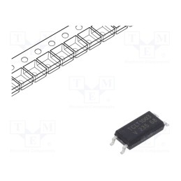 10 pcs : TCLT1003 - Optocoupler, SMD, Ch: 1, OUT: transistor, Uinsul: 5kV, Uce: 70V, SOP4L
