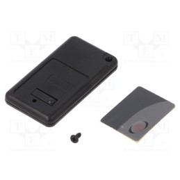 10 pcs : P-21/BK - Enclosure: for remote controller, X: 29mm, Y: 52mm, Z: 7mm