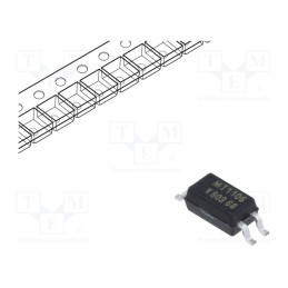 10 pcs : TCMT1106 - Optocoupler, SMD, Ch: 1, OUT: transistor, Uinsul: 3.75kV, Uce: 70V