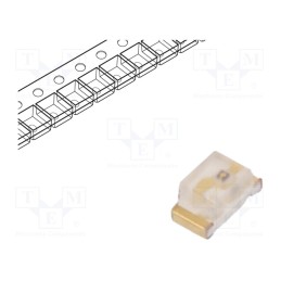 10 pcs : KPT-1608MGC - LED, SMD, 0603, green, 20÷60mcd, 1.6x0.8x0.75mm, 120°, 2.1÷2.5V