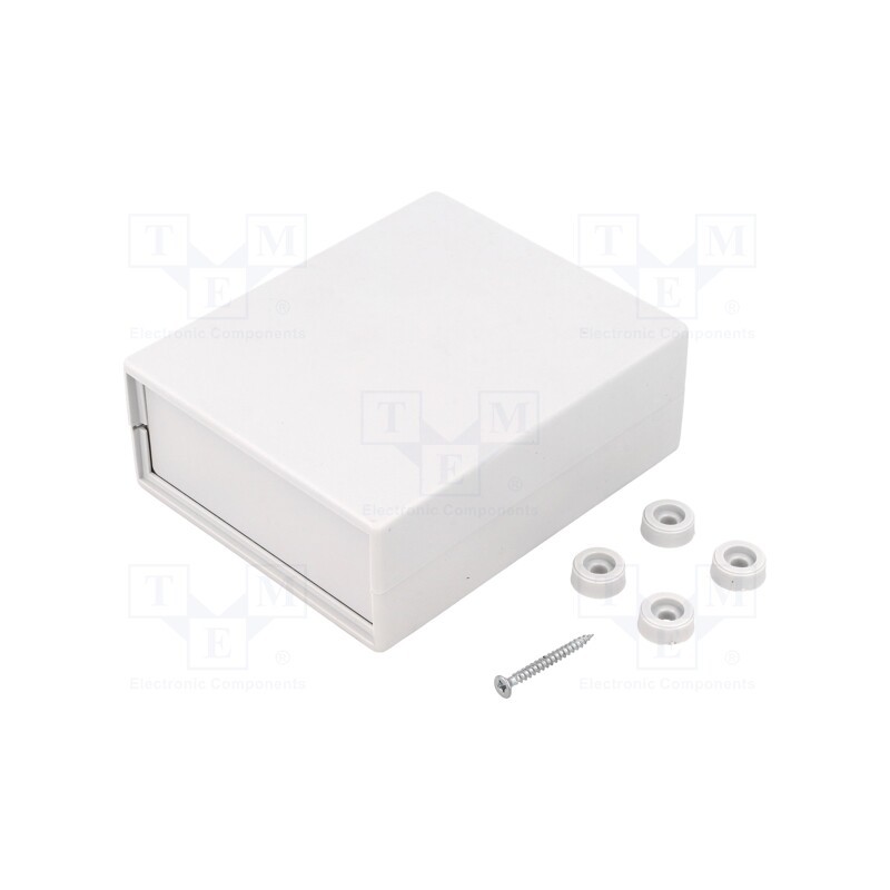10 pcs : Z5J - Enclosure: with panel, X: 90mm, Y: 109mm, Z: 40mm, polystyrene, grey