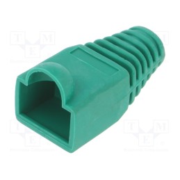 50 pcs : BM01060V - RJ45 plug boot, green