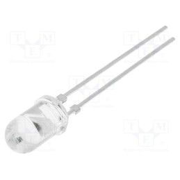 10 pcs : TSHF5210 - IR transmitter, 5mm, 890nm, transparent, 180mW, 10°, THT