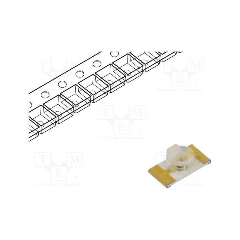 20 pcs : KPTL-3216CGCK - LED, SMD, 1206, green, 55÷100mcd, 3.2x1.6x1.1mm, 80°, 2.1÷2.5V, 20mA