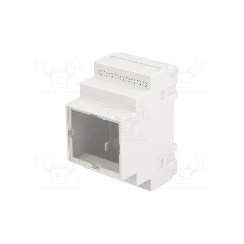 10 pcs : Z107JFP PS - Enclosure: for DIN rail mounting, Y: 90mm, X: 52mm, Z: 65mm, grey