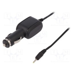 10 pcs : 7897.ŁAD-SAM - USB power supply, 2,5/0,7, Sup.volt: 12VDC, 12V/2.1A, black, 0.15m