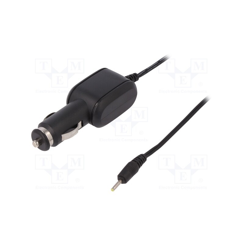10 pcs : 7897.ŁAD-SAM - USB power supply, 2,5/0,7, Sup.volt: 12VDC, 12V/2.1A, black, 0.15m