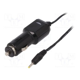 10 pcs : 7898.ŁAD-SAM - USB power supply, 2,5/0,7, Sup.volt: 12÷24VDC, 5V/2.1A, black
