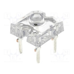 10 pcs : OSOR7161D - LED Super Flux, 7.62x7.62mm, orange, 1200÷3500mcd, 60°, 20mA