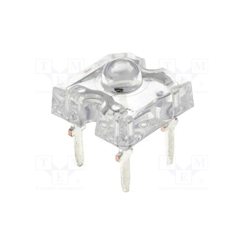 10 pcs : OSOR7161D - LED Super Flux, 7.62x7.62mm, orange, 1200÷3500mcd, 60°, 20mA