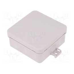 10 pcs : 34591201 - Enclosure: junction box, X: 85mm, Y: 85mm, Z: 37mm, polypropylene PP