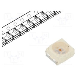 10 pcs : VLMG31L1M2-GS08 - LED, SMD, 3528,PLCC2, green, 11.2÷28mcd, 3.5x2.8x1.75mm, 120°, 10mA