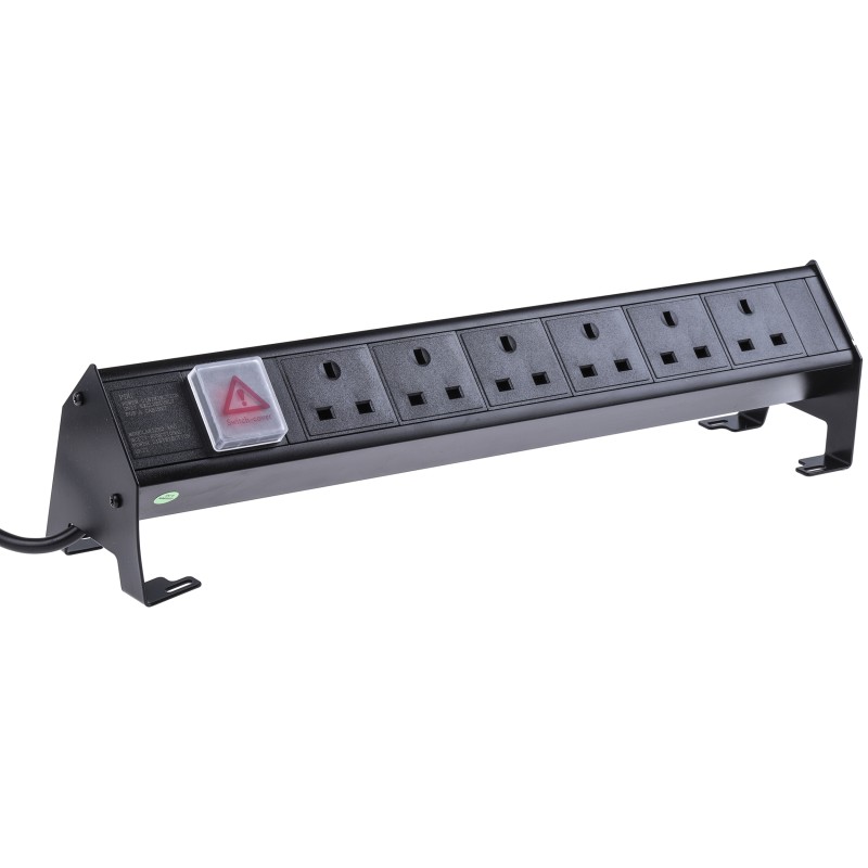 1 pcs - Type G - British 6 Gang Power Distribution Unit, 3m Cable