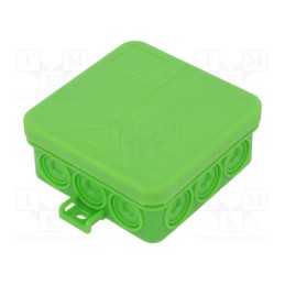 10 pcs : 33251201 - Enclosure: junction box, X: 85mm, Y: 85mm, Z: 37mm, polypropylene PP