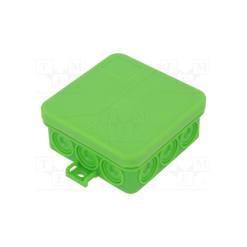 10 pcs : 33251201 - Enclosure: junction box, X: 85mm, Y: 85mm, Z: 37mm, polypropylene PP