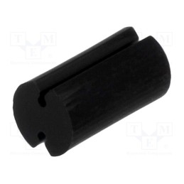 100 pcs : FIX-LEDT-9 - Spacer sleeve, LED, Øout: 5mm, ØLED: 5mm, L: 9mm, black, UL94V-2