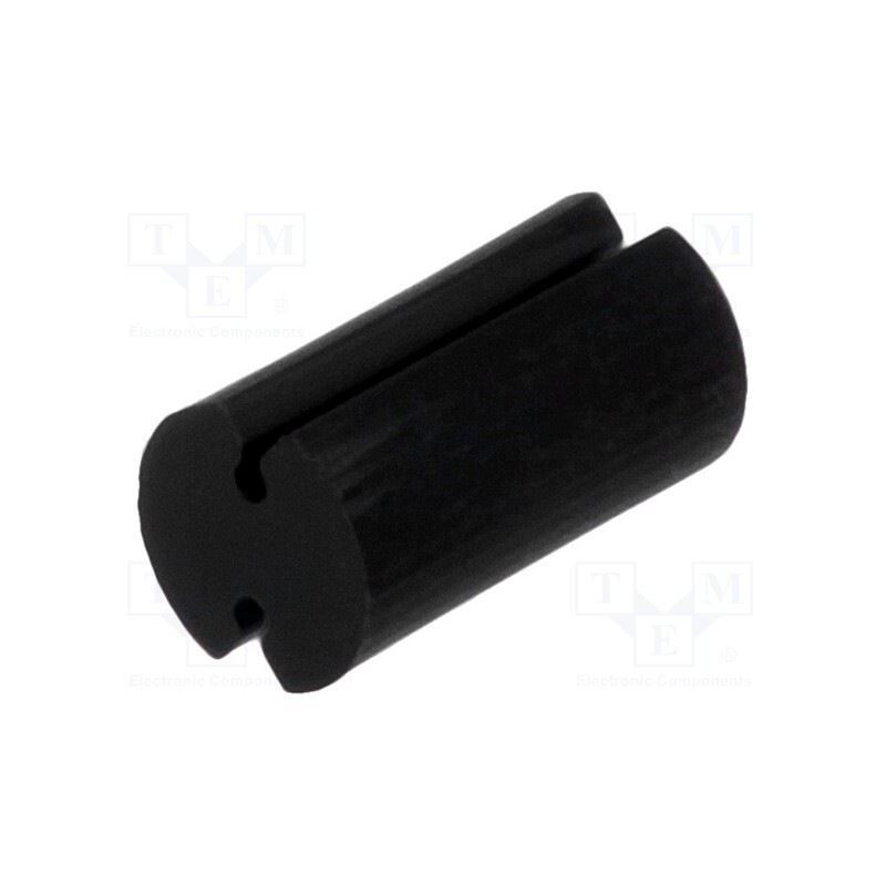 100 pcs : FIX-LEDT-9 - Spacer sleeve, LED, Øout: 5mm, ØLED: 5mm, L: 9mm, black, UL94V-2
