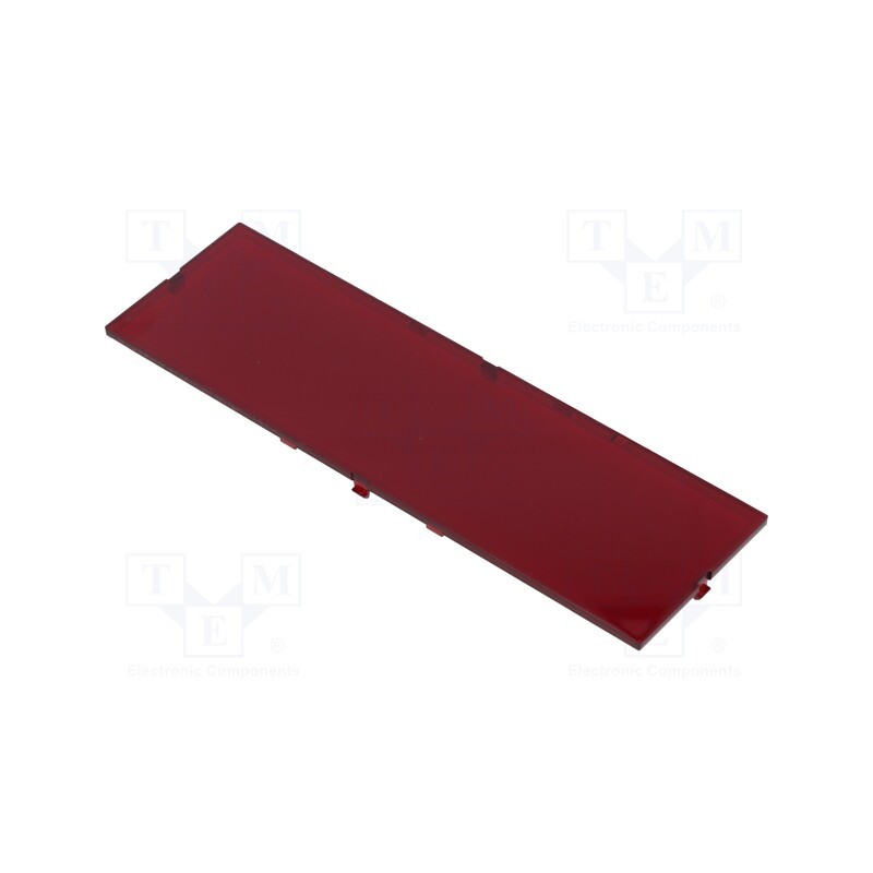 10 pcs : P05080821F - Front panel, without frame,with holder, semi-transparent red