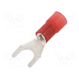 50 pcs : BM80126 - Tip: fork, M5, Ø: 5.2mm, 0.25÷1.5mm2, crimped, for cable, insulated