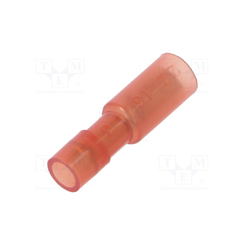 100 pcs : BM80140 - Terminal: round, female, Ø: 4mm, 0.25÷1.5mm2, crimped, for cable