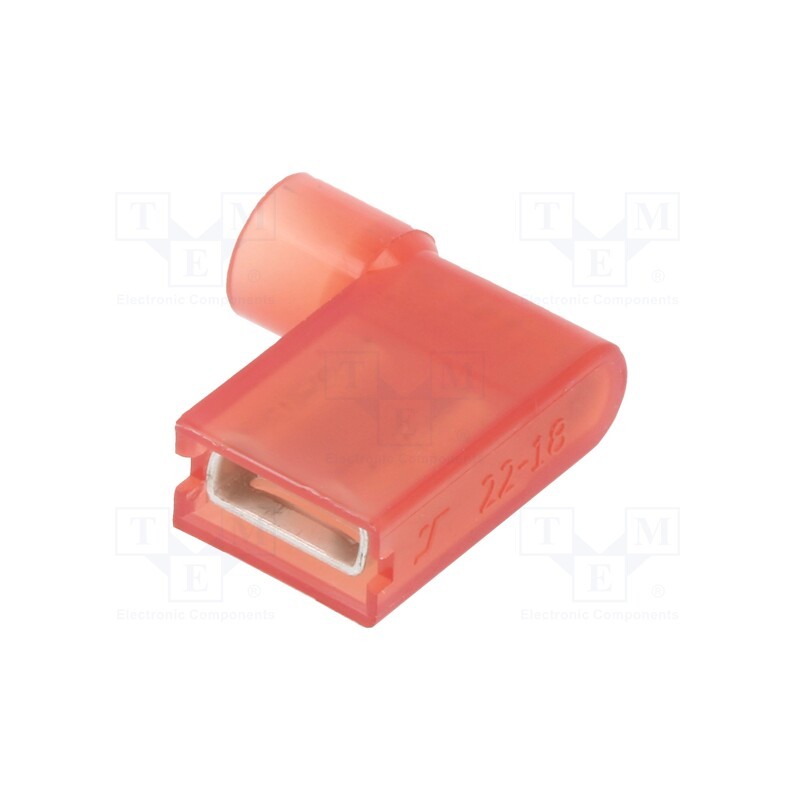 100 pcs : BM80195 - Terminal: flat, 6.3mm, 0.8mm, female, 1.5mm2, crimped, for cable