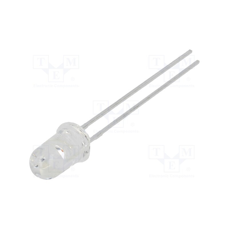 10 pcs : SSL-LX5093XIC - LED, 5mm, red, 600mcd, 20°, Front: convex, 2÷2.5V, No.of term: 2