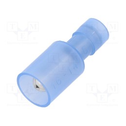 100 pcs : BM80230 - Terminal: round, male, Ø: 5mm, 1.5÷2.5mm2, crimped, for cable, blue