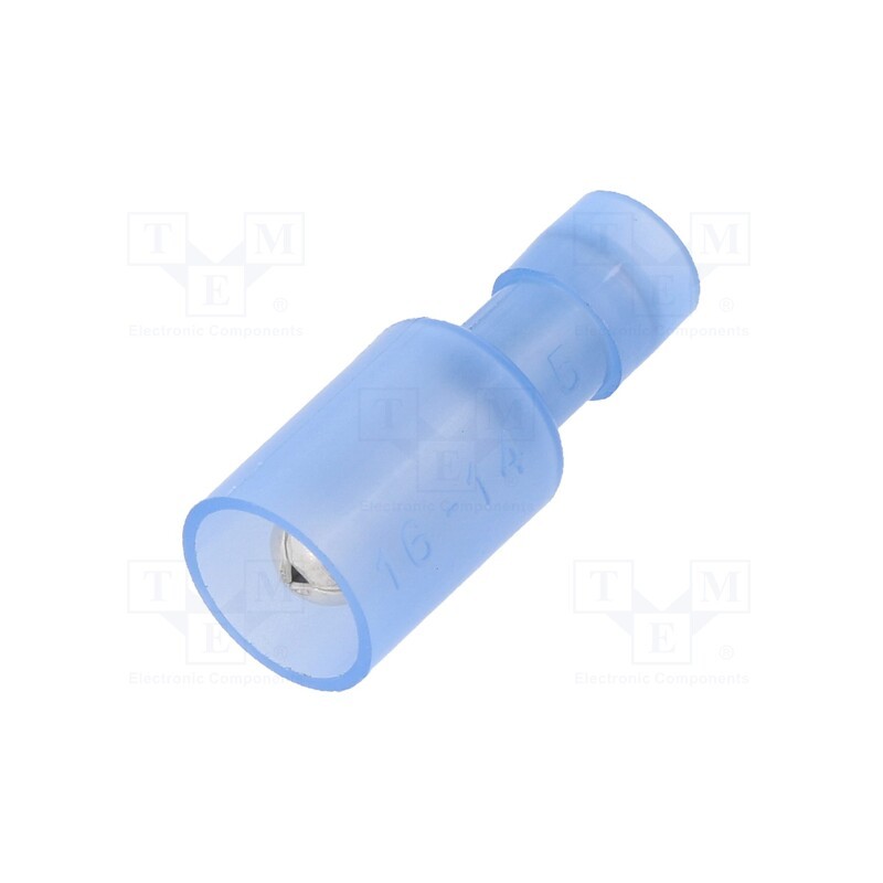 100 pcs : BM80230 - Terminal: round, male, Ø: 5mm, 1.5÷2.5mm2, crimped, for cable, blue