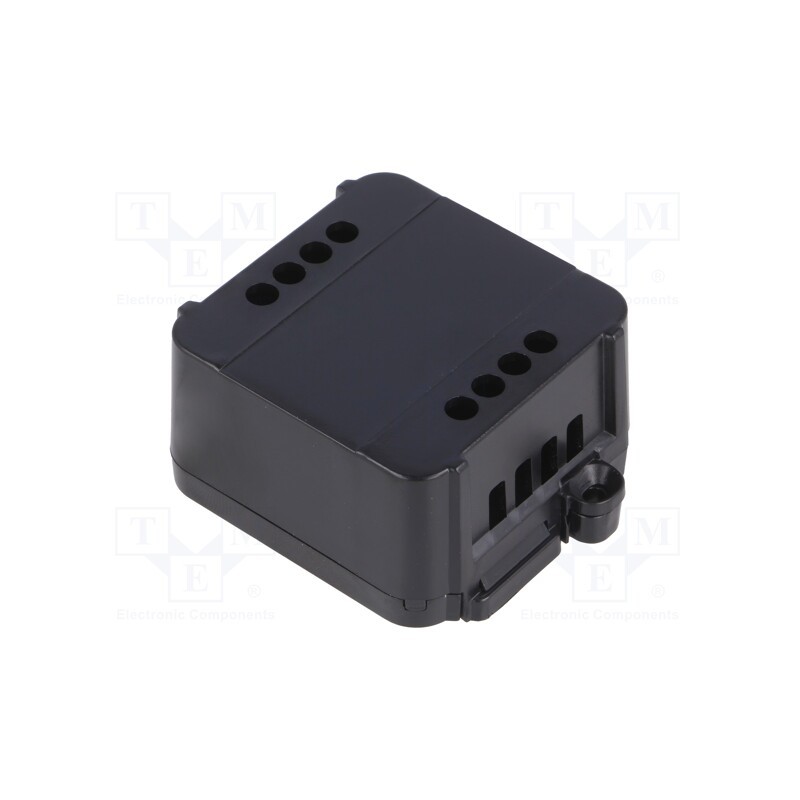 10 pcs : 12.0000006 - Enclosure: junction box, X: 44.5mm, Y: 57mm, Z: 25mm, black