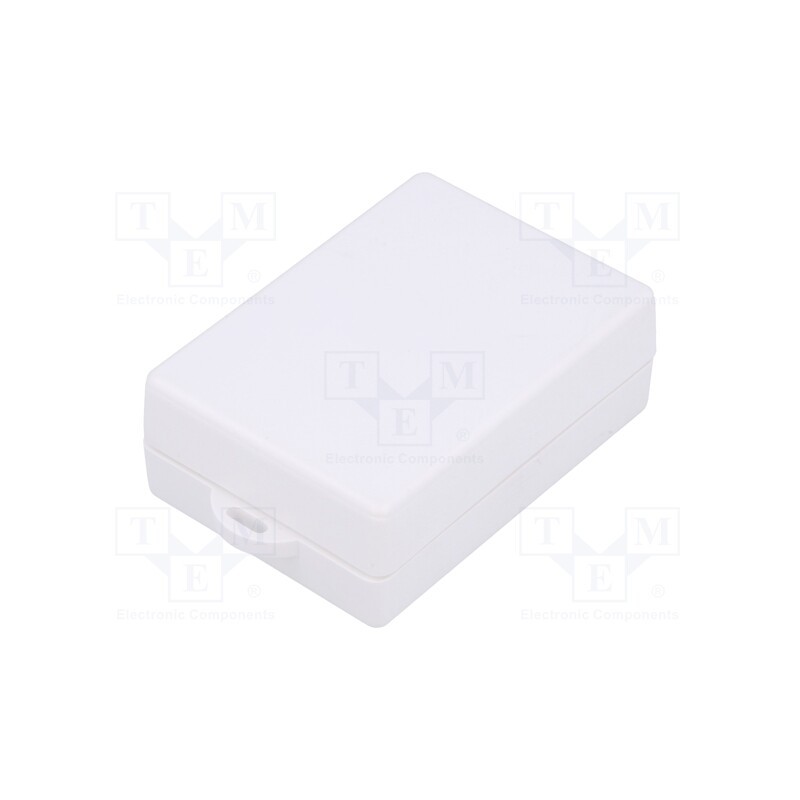 10 pcs : KM-96 WH - Enclosure: multipurpose, X: 50mm, Y: 69mm, Z: 25mm, with fixing lugs