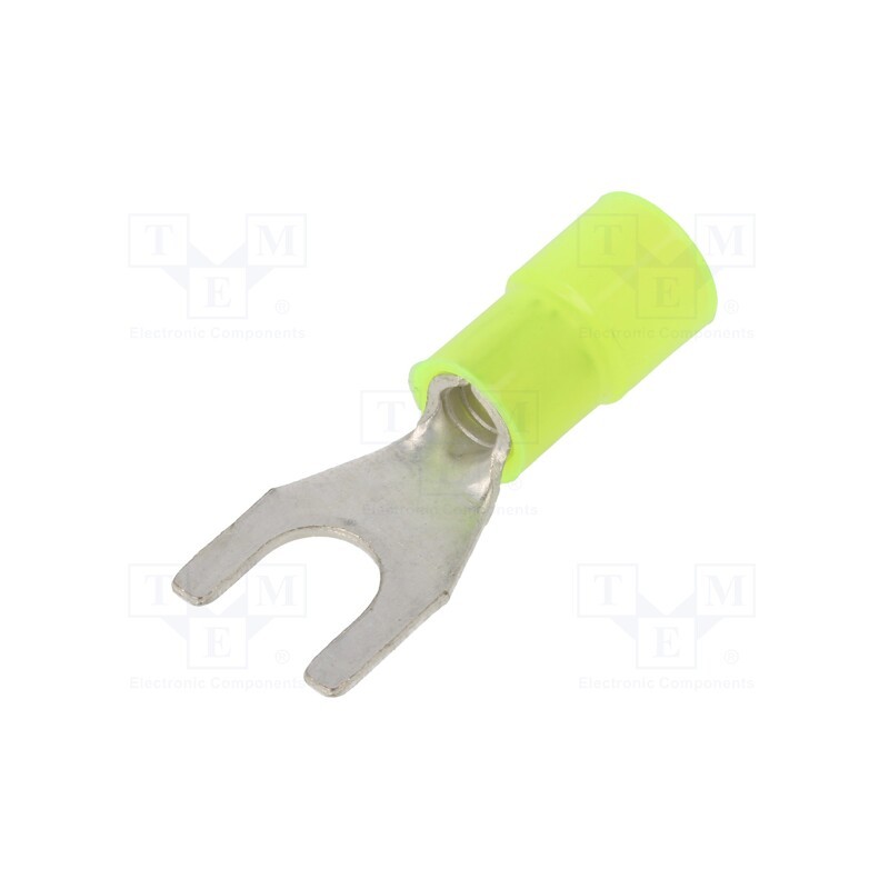 100 pcs : BM80332 - Tip: fork, M6, Ø: 6.3mm, 4÷6mm2, crimped, for cable, insulated, 105°C