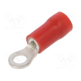 100 pcs : BM90107 - Tip: ring, M3, Ø: 3.2mm, 0.25÷1.5mm2, crimped, for cable, insulated