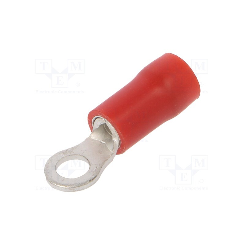 100 pcs : BM90107 - Tip: ring, M3, Ø: 3.2mm, 0.25÷1.5mm2, crimped, for cable, insulated