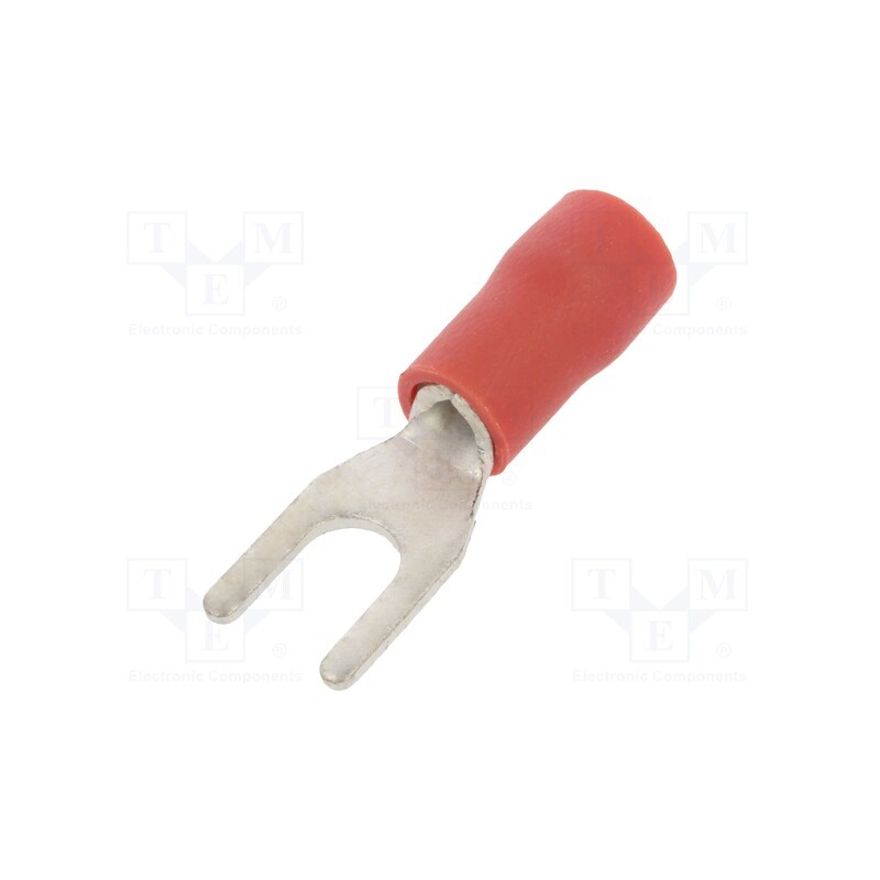 50 pcs : BM90114 - Tip: fork, M3,5, Ø: 3.7mm, 0.25÷1.5mm2, crimped, for cable, tinned