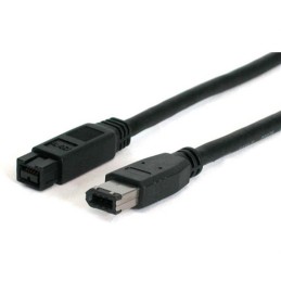 1 pcs - StarTech.com Male Firewire to Male Firewire Cable, Black, 1.8m