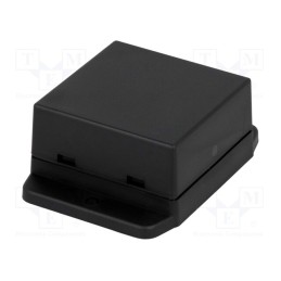 10 pcs : NUB505027BK - Enclosure: multipurpose, X: 50.4mm, Y: 50mm, Z: 27mm, ABS, black