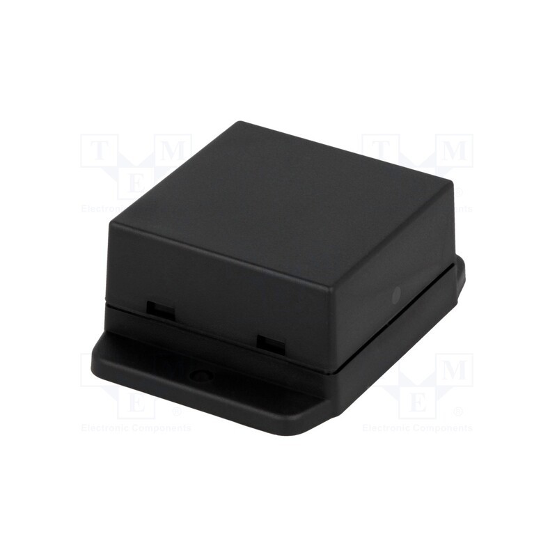 10 pcs : NUB505027BK - Enclosure: multipurpose, X: 50.4mm, Y: 50mm, Z: 27mm, ABS, black