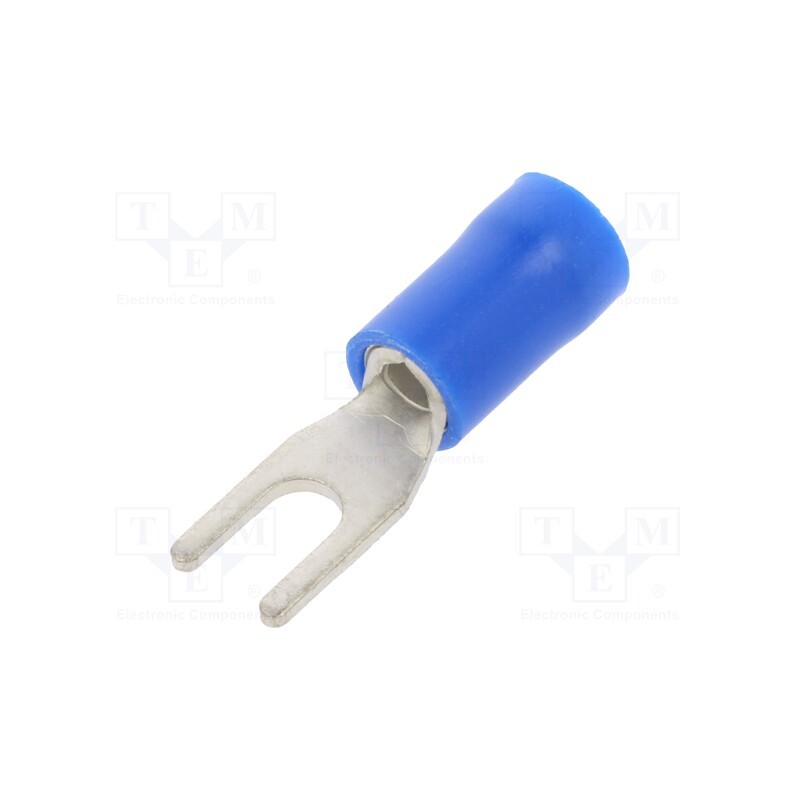 100 pcs : BM90208 - Tip: fork, M3, Ø: 3.2mm, 1.5÷2.5mm2, crimped, for cable, insulated